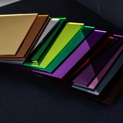 सजावट के लिए 1 मिमी रंग पर्सपेक्स मिरर प्लास्टिक शीट ऐक्रेलिक मिरर शीट