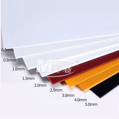 ठोस रंग का Acrylonitrile 5mm ABS प्लास्टिक शीट एसिड प्रतिरोधी