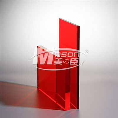 लाल रंग एक्रिलिक शीट उच्च चमक प्लास्टिक शीट एक्रिलिक बोर्ड