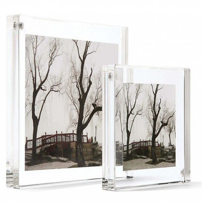 स्पष्ट चुंबकीय एक्रिलिक पोस्टर फ्रेम Perspex फोटो फ्रेम एक्रिलिक ब्लॉक