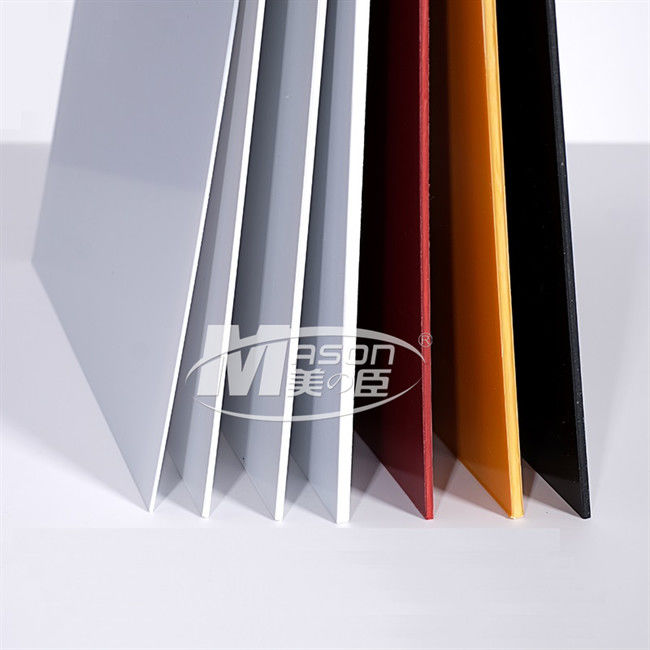ठोस रंग का Acrylonitrile 5mm ABS प्लास्टिक शीट एसिड प्रतिरोधी