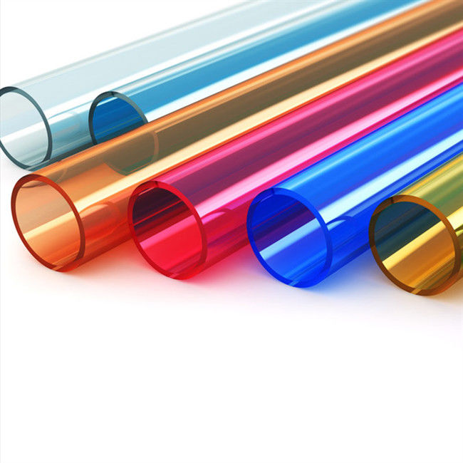 उच्च यांत्रिक शक्ति और कठोरता रंग एक्रिलिक ट्यूब छड़ Plexiglass 2mm 2m